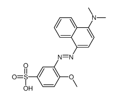 3-[[4-(dimethylamino)naphthalen-1-yl]diazenyl]-4-methoxybenzenesulfonic acid_62758-14-9