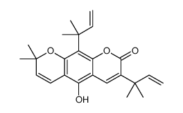 5-hydroxy-2,2-dimethyl-7,10-bis(2-methylbut-3-en-2-yl)pyrano[3,2-g]chromen-8-one_62770-67-6