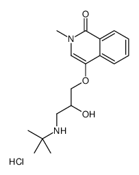 4-[3-(tert-butylamino)-2-hydroxypropoxy]-2-methylisoquinolin-1-one,hydrochloride_62774-96-3
