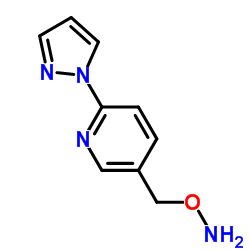 5-[(Aminooxy)methyl]-2-(1H-pyrazol-1-yl)pyridine_628703-61-7