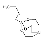 5-(ethylsulfanylmethyl)-4,6,11-trioxa-1-aza-5-silabicyclo[3.3.3]undecane_63331-02-2
