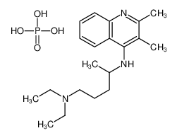 4-N-(2,3-dimethylquinolin-4-yl)-1-N,1-N-diethylpentane-1,4-diamine,phosphoric acid_6338-96-1