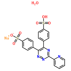 3-(2-Pyridyl)-5,6-diphenyl-1,2,4-triazine-p,p′-disulfonic acid monosodium salt hydrate_63451-29-6
