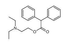2-(diethylamino)ethyl 2,2-diphenylacetate_64-95-9