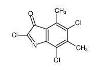 2,5,7-trichloro-4,6-dimethylindol-3-one_6411-58-1