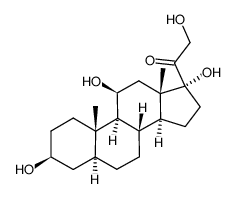 2-hydroxy-1-[(3S,5S,8S,9S,10S,11S,13S,14S,17R)-3,11,17-trihydroxy-10,13-dimethyl-1,2,3,4,5,6,7,8,9,11,12,14,15,16-tetradecahydrocyclopenta[a]phenanthren-17-yl]ethanone_651-43-4