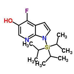 1H-Pyrrolo[2,3-b]pyridin-5-ol, 4-fluoro-1-[tris(1-methylethyl)silyl]_651744-22-8