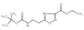 Ethyl 5-(2-(tert-butoxycarbonylamino)ethyl)-1,2,4-oxadiazole-3-carboxylate_652158-82-2