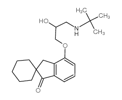 4-[3-(tert-butylamino)-2-hydroxypropoxy]spiro[3H-indene-2,1'-cyclohexane]-1-one_65429-87-0
