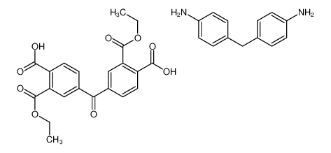 4-[(4-aminophenyl)methyl]aniline,4-(4-carboxy-3-ethoxycarbonylbenzoyl)-2-ethoxycarbonylbenzoic acid_65701-06-6