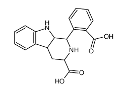1-(2-carboxyphenyl)-2,3,4,4a,9,9a-hexahydro-1H-pyrido[3,4-b]indole-3-carboxylic acid_6624-27-7