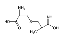 (2R)-2-amino-3-(3-amino-2-methyl-3-oxopropyl)sulfanylpropanoic acid_66345-52-6