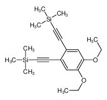 2-[4,5-diethoxy-2-(2-trimethylsilylethynyl)phenyl]ethynyl-trimethylsilane_666747-77-9