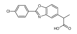 2-[2-(4-Chlorophenyl)-1,3-benzoxazol-5-yl]propanoic acid_67434-14-4