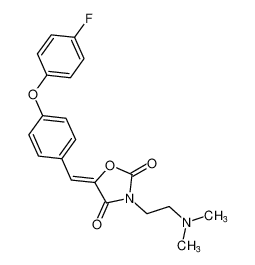 (Z)-3-(2-(dimethylamino)ethyl)-5-(4-(4-fluorophenoxy)benzylidene)oxazolidine-2,4-dione_675596-24-4