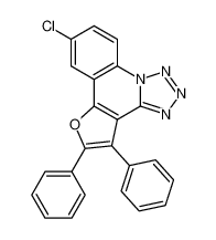 Furo[3,2-c]tetrazolo[1,5-a]quinoline, 7-chloro-10,11-diphenyl-_675597-87-2