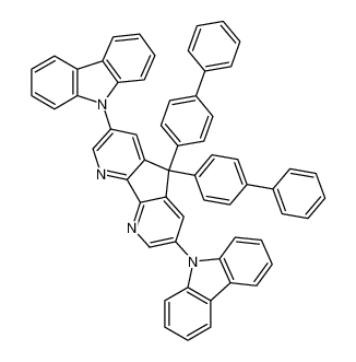 5,5-di([1,1'-biphenyl]-4-yl)-3,7-di(9H-carbazol-9-yl)-5H-cyclopenta[2,1-b:3,4-b']dipyridine_675600-15-4