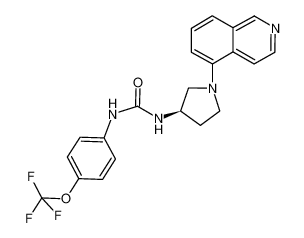 (R)-1-(1-(isoquinolin-5-yl)pyrrolidin-3-yl)-3-(4-(trifluoromethoxy)phenyl)urea_675601-93-1