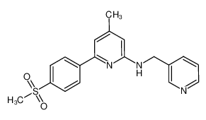 4-methyl-6-(4-(methylsulfonyl)phenyl)-N-(pyridin-3-ylmethyl)pyridin-2-amine_675618-35-6