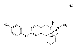 (-)-3-(4-hydroxyphenoxy)-N-methylmorphinan hydrochloride_67562-62-3