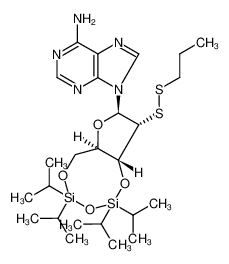 3',5'-O-(1,1,3,3-tetraisopropyl-1,3-disiloxanyl)-2'-deoxy-2'-propyldithioadenosine_675620-75-4