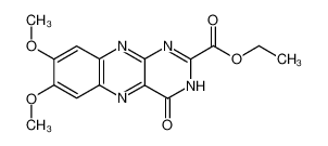 7,8-dimethoxy-4-oxo-3,4-dihydro-benzo[g]pteridine-2-carboxylic acid ethyl ester_67568-13-2