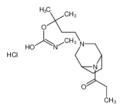 [2-methyl-4-(8-propanoyl-3,8-diazabicyclo[3.2.1]octan-3-yl)butan-2-yl] N-methylcarbamate,hydrochloride_67572-34-3