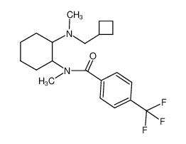 N-methyl-N-[2-(N'-methyl-N'-cyclobutylmethylamino)-cyclohexyl]-4-trifluoromethylbenzamide_67579-67-3