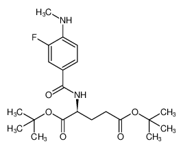 di-tert-butyl (3-fluoro-4-(methylamino)benzoyl)-L-glutamate_675818-54-9