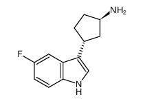 rel-(1R,3R)-3-(5-fluoro-1H-indol-3-yl)cyclopentan-1-amine_675831-72-8