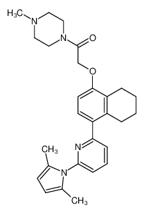 2-(2,5-dimethylpyrrolyl)-6-[4-((4-methylpiperazinyl)carboxamido)methoxy-5,6,7,8-tetrahydronaphthalen-1-yl]pyridine_675846-01-2