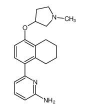 6-(4-((1-methylpyrrolidin-3-yl)oxy)-5,6,7,8-tetrahydronaphthalen-1-yl)pyridin-2-amine_675846-27-2