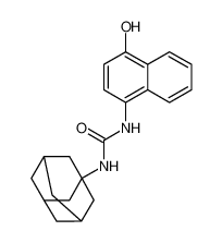 Urea, N-(4-hydroxy-1-naphthalenyl)-N'-tricyclo[3.3.1.13,7]dec-1-yl-_675851-94-2