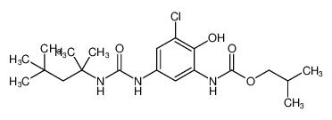 isobutyl (3-chloro-2-hydroxy-5-(3-(2,4,4-trimethylpentan-2-yl)ureido)phenyl)carbamate_675853-41-5