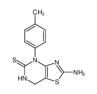 2-amino-4-p-tolyl-6,7-dihydro-4H-thiazolo[4,5-d]pyrimidine-5-thione CAS:67587-97-7