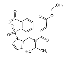 (E)-3-{Isopropyl-[1-(2-nitro-benzenesulfonyl)-1H-pyrrol-2-ylmethyl]-carbamoyl}-acrylic acid ethyl ester_675876-20-7