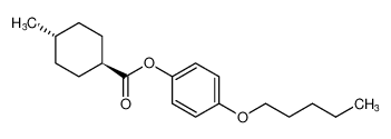 Cyclohexanecarboxylic acid, 4-methyl-, 4-(pentyloxy)phenyl ester, trans-_67589-24-6