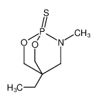 4-ethyl-7-methyl-1-sulfanylidene-2,6-dioxa-7-aza-1λ(sup)5(/sup)-phosphabicyclo[2.2.2]octane_67590-59-4