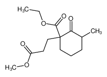 3-(1-Ethoxycarbonyl-2-keto-3-methylcyclohexyl)-propionsaeuremethylester_67600-54-8