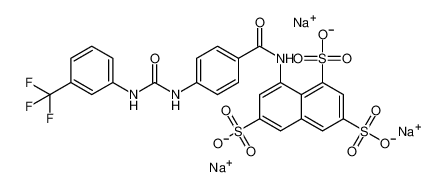 sodium 8-(4-(3-(3-(trifluoromethyl)phenyl)ureido)benzamido)naphthalene-1,3,6-trisulfonate_67602-69-1