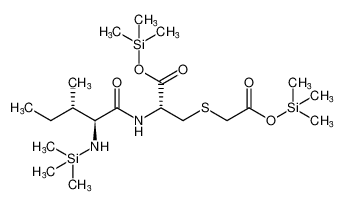trimethylsilyl S-(2-oxo-2-((trimethylsilyl)oxy)ethyl)-N-((trimethylsilyl)-L-isoleucyl)-L-cysteinate_67605-79-2