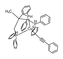 [(1,1,1-tris(diphenylphosphanylmethyl)ethane)(phenylacetylide)copper(I)]_67606-57-9