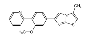 Imidazo[2,1-b]thiazole, 6-[3-methoxy-4-(2-pyridinyl)phenyl]-3-methyl-_676095-62-8