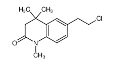 6-(2-chloroethyl)-1,4,4-trimethyl-3,4-dihydro-1H-quinolin-2-one_676115-76-7