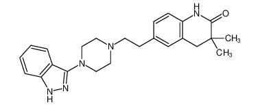 6-(2-(4-(1H-indazol-3-yl)piperazin-1-yl)ethyl)-3,3-dimethyl-3,4-dihydroquinolin-2(1H)-one_676115-97-2