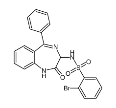 2-bromo-N-(2-oxo-5-phenyl-2,3-dihydro-1H-benzo[e][1,4]diazepin-3-yl)benzenesulfonamide_676128-27-1
