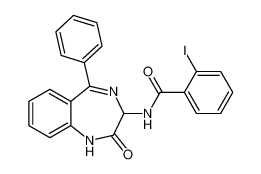 2-iodo-N-(2-oxo-5-phenyl-2,3-dihydro-1H-benzo[e][1,4]diazepin-3-yl)benzamide_676129-35-4