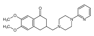 6,7-dimethoxy-3-((4-(pyridin-2-yl)piperazin-1-yl)methyl)-3,4-dihydronaphthalen-1(2H)-one_676139-14-3