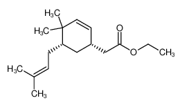 [(1S,5R)-4,4-Dimethyl-5-(3-methyl-but-2-enyl)-cyclohex-2-enyl]-acetic acid ethyl ester_676139-68-7