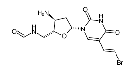 N-(((2R,3S,5R)-3-amino-5-(5-((E)-2-bromovinyl)-2,4-dioxo-3,4-dihydropyrimidin-1(2H)-yl)tetrahydrofuran-2-yl)methyl)formamide_676163-11-4